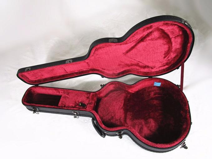 Siyah gitar durumda deri gitar çantası sert klasik gitar case.jpg